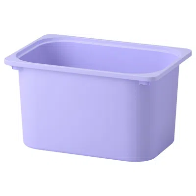Ikea Trofast Storage Box, Lilac, 16 ½x11 ¾x9 " In Purple