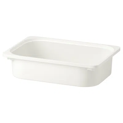 Ikea Trofast Storage Box, White, 16 ½x11 ¾x4 "