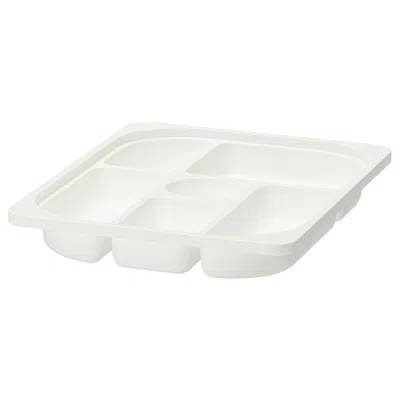 Ikea Trofast Storage Tray With Compartments, White, 16 ½x11 ¾x2 "
