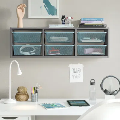 Ikea Trofast Wall Storage, Gray/gray-blue, 39x8 1/4x11 3/4 "