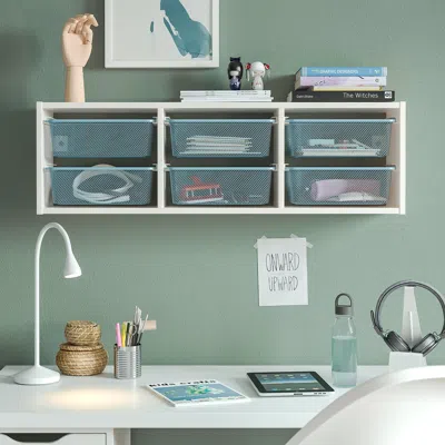 Ikea Trofast Wall Storage, White/gray-blue, 39x8 1/4x11 3/4 "