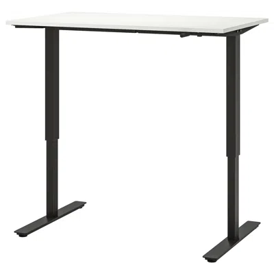 Ikea Trotten Desk Sit/stand, White/anthracite, 47 1/4x27 1/2 "