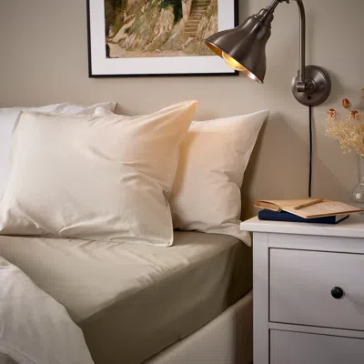 Ikea Ullvide Fitted Sheet, Gray-beige, King