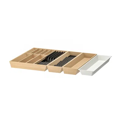 Ikea Uppdatera Ctl Tr/utsl Tr/trs With Kni+spc Rck, Anthracite/light Bamboo, 32x19 1/2 " In Nude