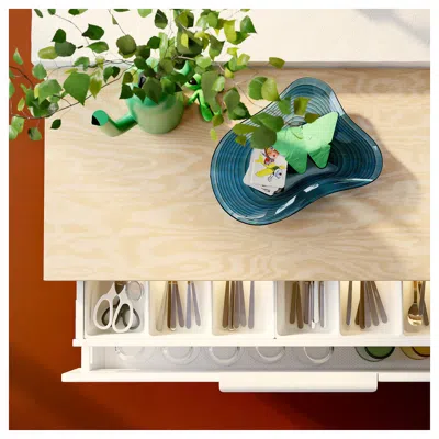 Ikea Uppdatera Flatware Tray, White, 15x12 "