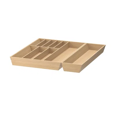 Ikea Uppdatera Flatware Tray/utensil Tray, Light Bamboo, 20x19 1/2 "