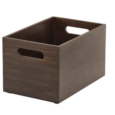 Ikea Uppdatera Storage Box, Dark Bamboo, 6 ¼x9 ½x6 " In Brown