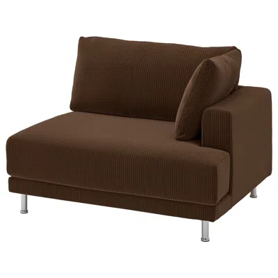 Ikea Uppåkra 1.5-seat Module, Samsala Dark Brown, Depth: 42 1/8 "