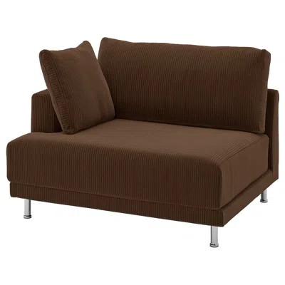 Ikea Uppåkra 1.5-seat Module, Samsala Dark Brown, Depth: 42 1/8 "