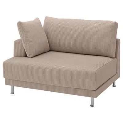Ikea Uppåkra 1.5-seat Module, With Armrest Left/samsala Gray-beige, Depth: 42 1/8 "
