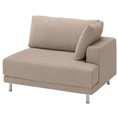 Ikea Uppåkra 1.5-seat Module, With Armrest Right/samsala Gray-beige, Depth: 42 1/8 "