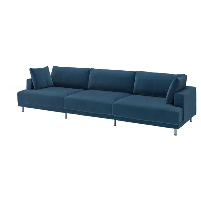 Ikea Uppåkra 4.5-seat Mod Sofa, Samsala Dark Blue, Width: 143 1/4 "