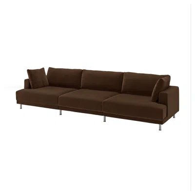 Ikea Uppåkra 4.5-seat Mod Sofa, Samsala Dark Brown, Width: 143 1/4 "