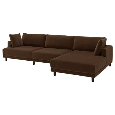 Ikea Uppåkra 4.5-seat Mod Sofa, Samsala Dark Brown, Width: 143 1/4 "