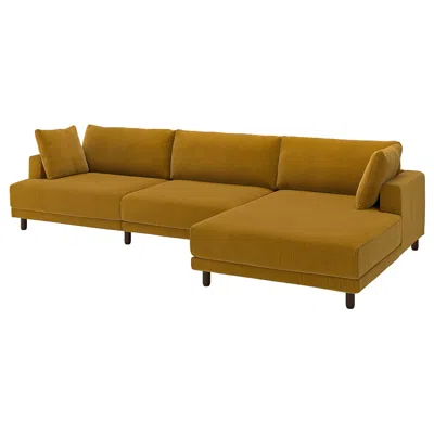 Ikea Uppåkra 4.5-seat Mod Sofa, Samsala Yellow-brown, Width: 143 1/4 "