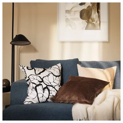 Ikea Uppåkra 4.5-seat Mod Sofa, With Chaise, Left/axvall Dark Gray-blue, Width: 143 1/4 "