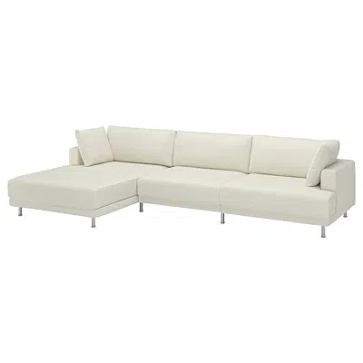 Ikea Uppåkra 4.5-seat Mod Sofa, With Chaise, Left/axvall Off-white, Width: 143 1/4 "