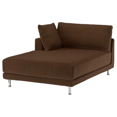 Ikea Uppåkra Chaise Longue Module, Samsala Dark Brown, Width: 50 "