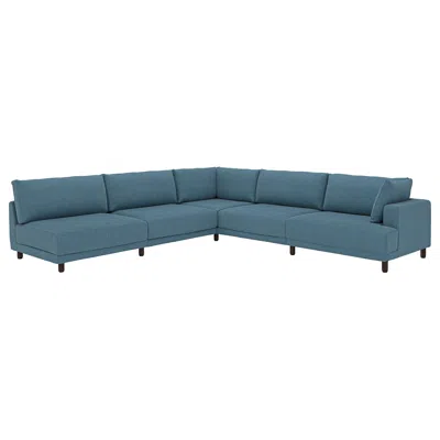 Ikea Uppåkra Mod Corner Sofa, 6 Seat, Axvall Dark Gray-blue, Height: 37 3/8 "