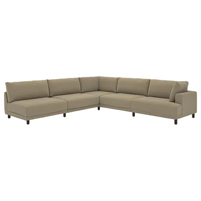 Ikea Uppåkra Mod Corner Sofa, 6 Seat, Johanneshov Brown-beige, Height: 37 3/8 "