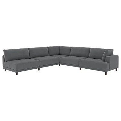 Ikea Uppåkra Mod Corner Sofa, 6 Seat, Johanneshov Dark Gray, Height: 37 3/8 "