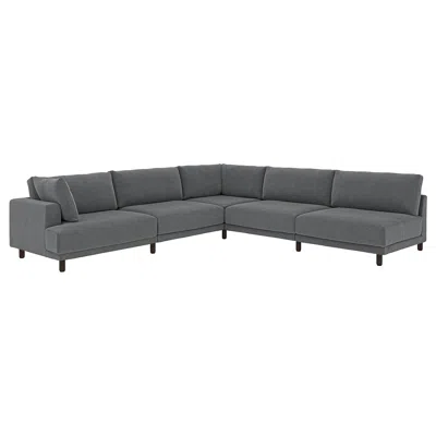 Ikea Uppåkra Mod Corner Sofa, 6 Seat, Johanneshov Dark Gray, Height: 37 3/8 "