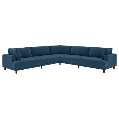 Ikea Uppåkra Mod Corner Sofa, 6 Seat, Samsala Dark Blue, Height: 37 3/8 "
