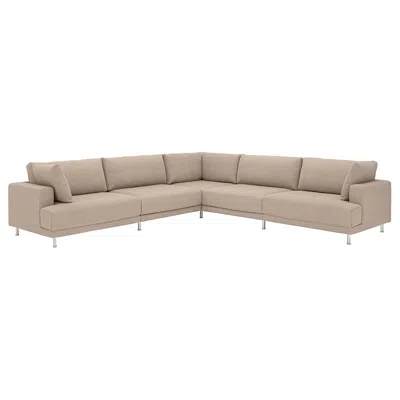 Ikea Uppåkra Mod Corner Sofa, 6 Seat, Samsala Gray-beige, Height: 37 3/8 " In Neutral