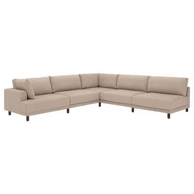 Ikea Uppåkra Mod Corner Sofa, 6 Seat, Samsala Gray-beige, Height: 37 3/8 "