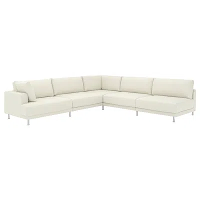 Ikea Uppåkra Mod Corner Sofa, 6 Seat, With Open End, Right/axvall Off-white, Height: 37 3/8 "