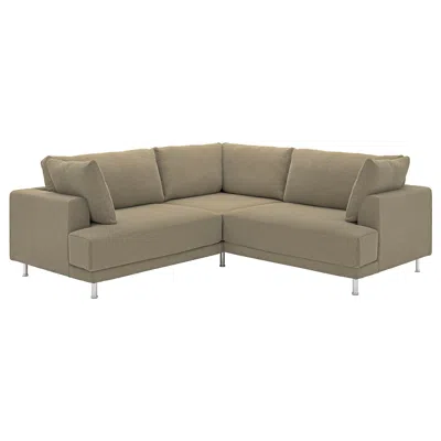 Ikea Uppåkra Modular Corner Sofa, 3-seat, Johanneshov Brown-beige, Depth: 42 1/8 "