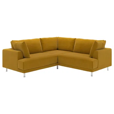 Ikea Uppåkra Modular Corner Sofa, 3-seat, Samsala Yellow-brown, Depth: 42 1/8 "