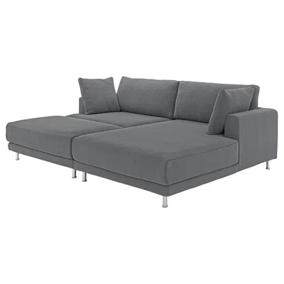 Ikea Uppåkra Sectional, 3-seat, Johanneshov Dark Gray, Depth: 70 7/8 "