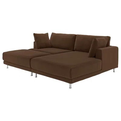 Ikea Uppåkra Sectional, 3-seat, Samsala Dark Brown, Depth: 70 7/8 "