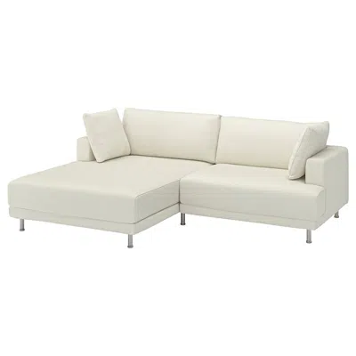 Ikea Uppåkra Sectional, 3-seat, With Chaise, Left/axvall Off-white, Depth: 70 7/8 "