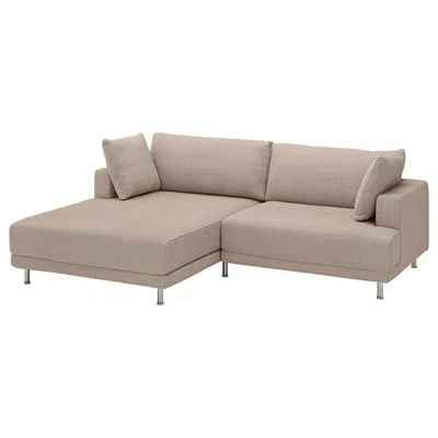 Ikea Uppåkra Sectional, 3-seat, With Chaise, Left/samsala Gray-beige, Depth: 70 7/8 "