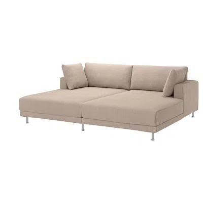 Ikea Uppåkra Sectional, 3-seat, With Chaise/samsala Gray-beige, Depth: 70 7/8 "