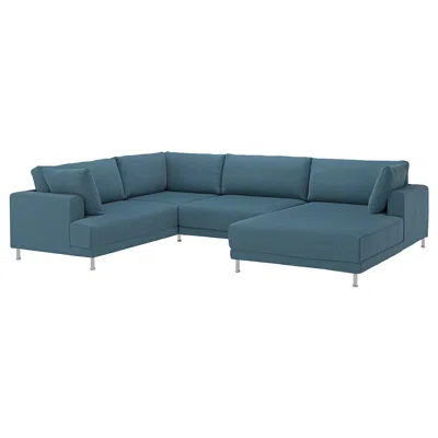 Ikea Uppåkra U-shaped Sofa, 4,5-seat, Axvall Dark Gray-blue, Height Including Back Cushions: 37 3/8 "