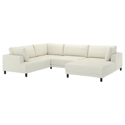 Ikea Uppåkra U-shaped Sofa, 4,5-seat, Axvall Off-white, Height Including Back Cushions: 37 3/8 "