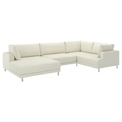 Ikea Uppåkra U-shaped Sofa, 4,5-seat, Axvall Off-white, Height Including Back Cushions: 37 3/8 "