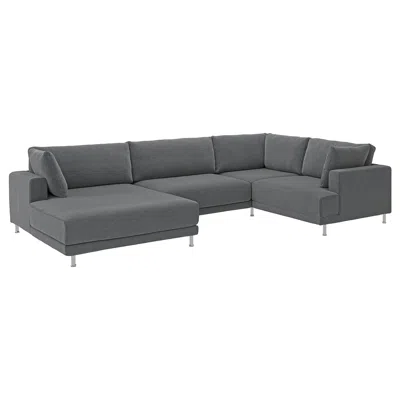 Ikea Uppåkra U-shaped Sofa, 4,5-seat, Johanneshov Dark Gray, Height Including Back Cushions: 37 3/8 "