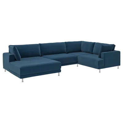 Ikea Uppåkra U-shaped Sofa, 4,5-seat, Samsala Dark Blue, Height Including Back Cushions: 37 3/8 "