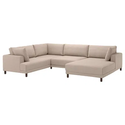 Ikea Uppåkra U-shaped Sofa, 4,5-seat, Samsala Gray-beige, Height Including Back Cushions: 37 3/8 "