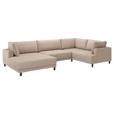 Ikea Uppåkra U-shaped Sofa, 4,5-seat, Samsala Gray-beige, Height Including Back Cushions: 37 3/8 "
