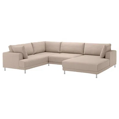 Ikea Uppåkra U-shaped Sofa, 4,5-seat, Samsala Gray-beige, Height Including Back Cushions: 37 3/8 "