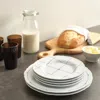 Ikea Upplaga Plate, Patterned/white, 11 "