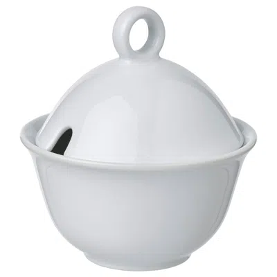 Ikea Upplaga Sugar Bowl, White, Diameter: 3 7/8 "