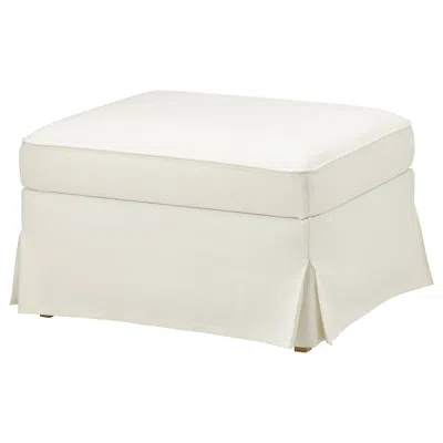 Ikea Uppland Cover For Ottoman With Storage, Blekinge White