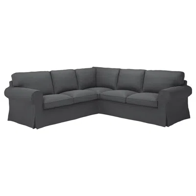 Ikea Uppland Cover For Sectional, 4-seat, Kelinge Anthracite In Gray