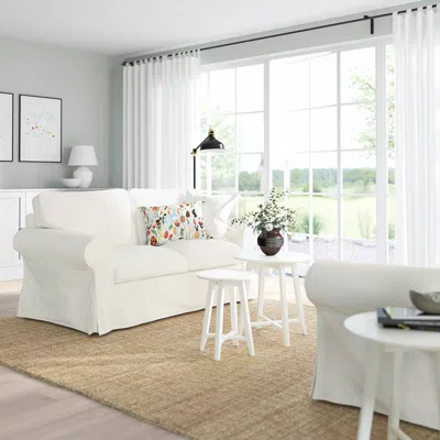 Ikea Uppland Loveseat, Blekinge White, Height Including Back Cushions: 36 1/4 "